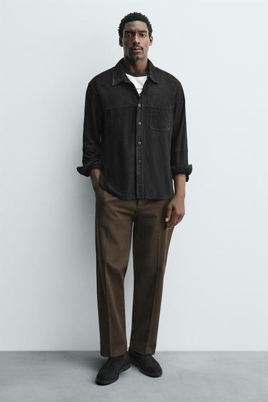 BOTA CHELSEA PIEL - Negro de Zara - Imagen 0