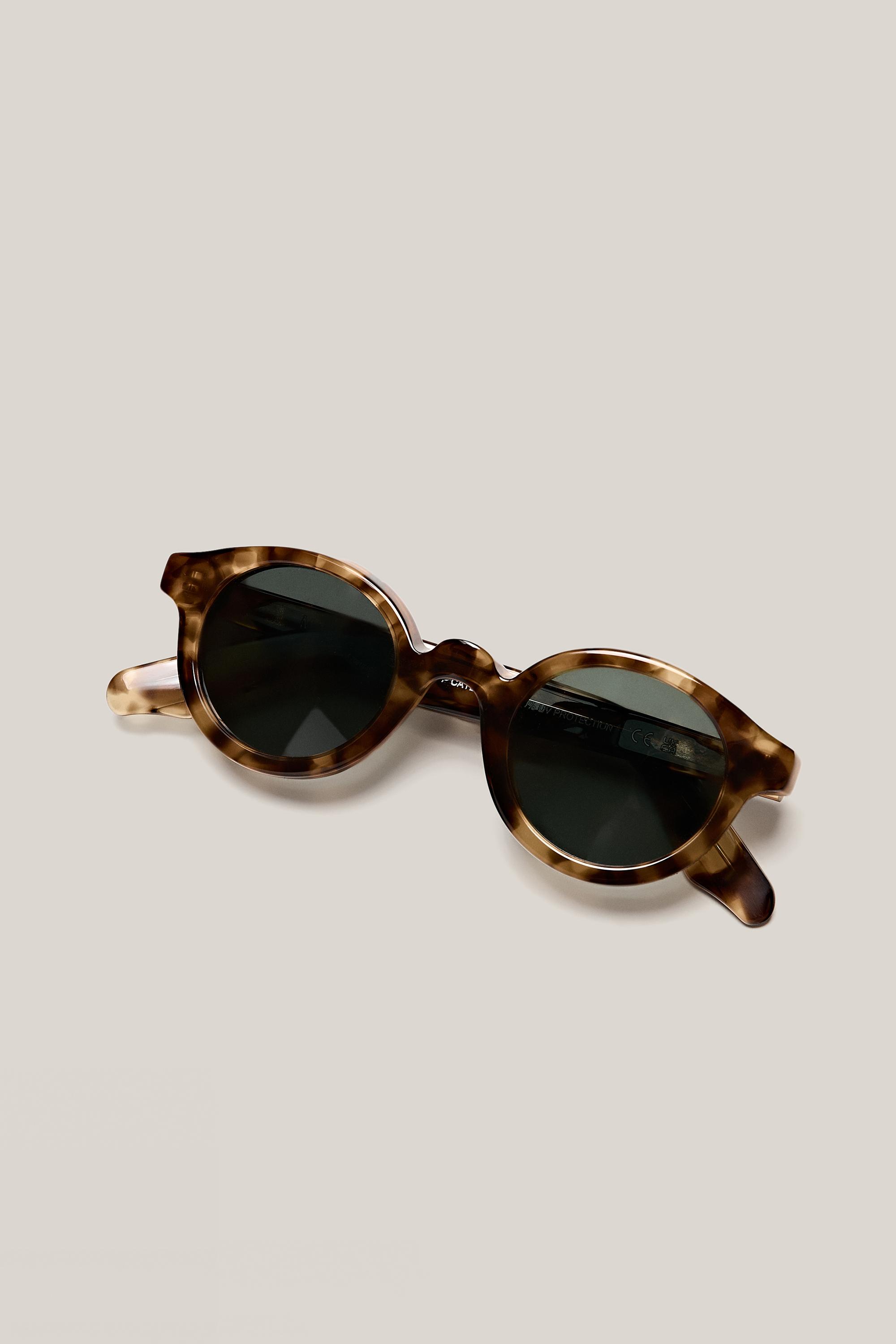 Round tortoiseshell-effect sunglasses - LIMITED EDITION