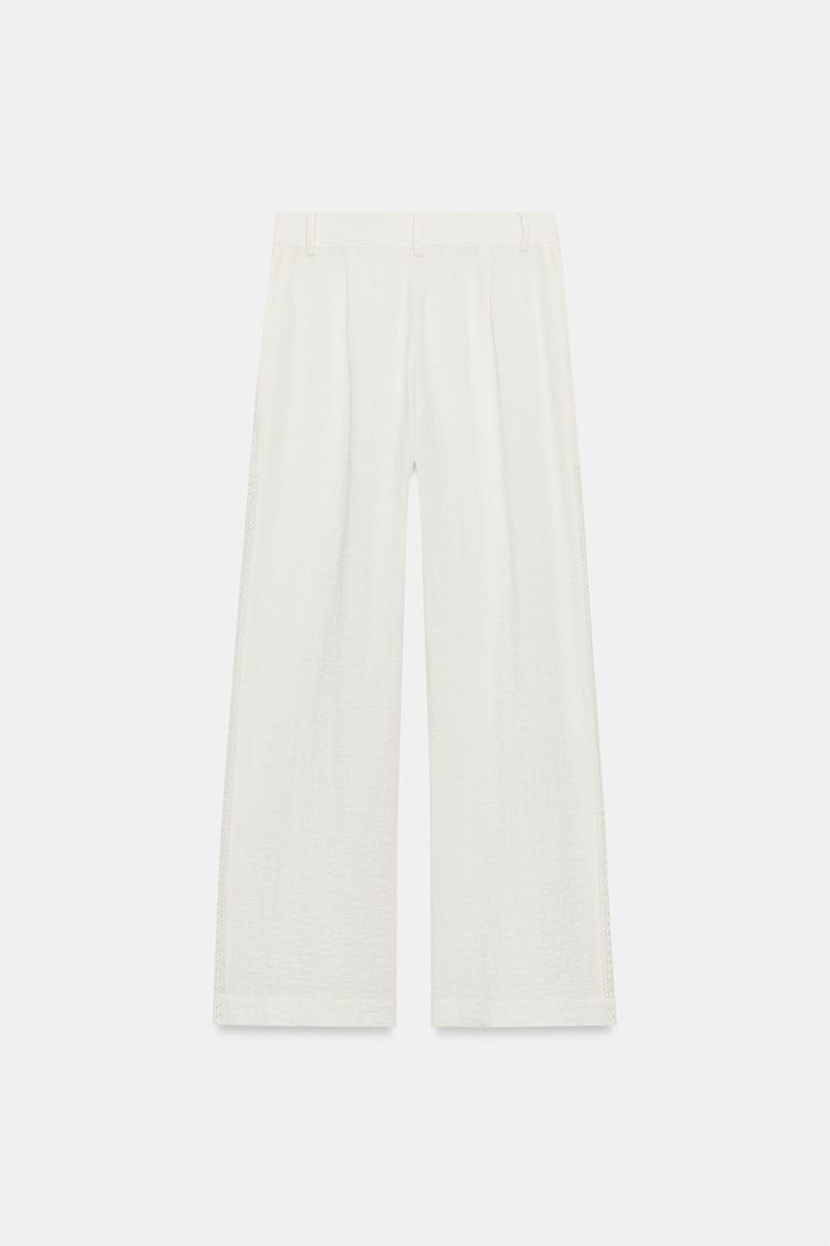 PANTALÓN CON INSERCIONES DE ENCAJE EN LOS LATERALES 7