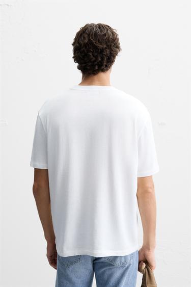 BASIC KNIT T-SHIRT - White by Zara