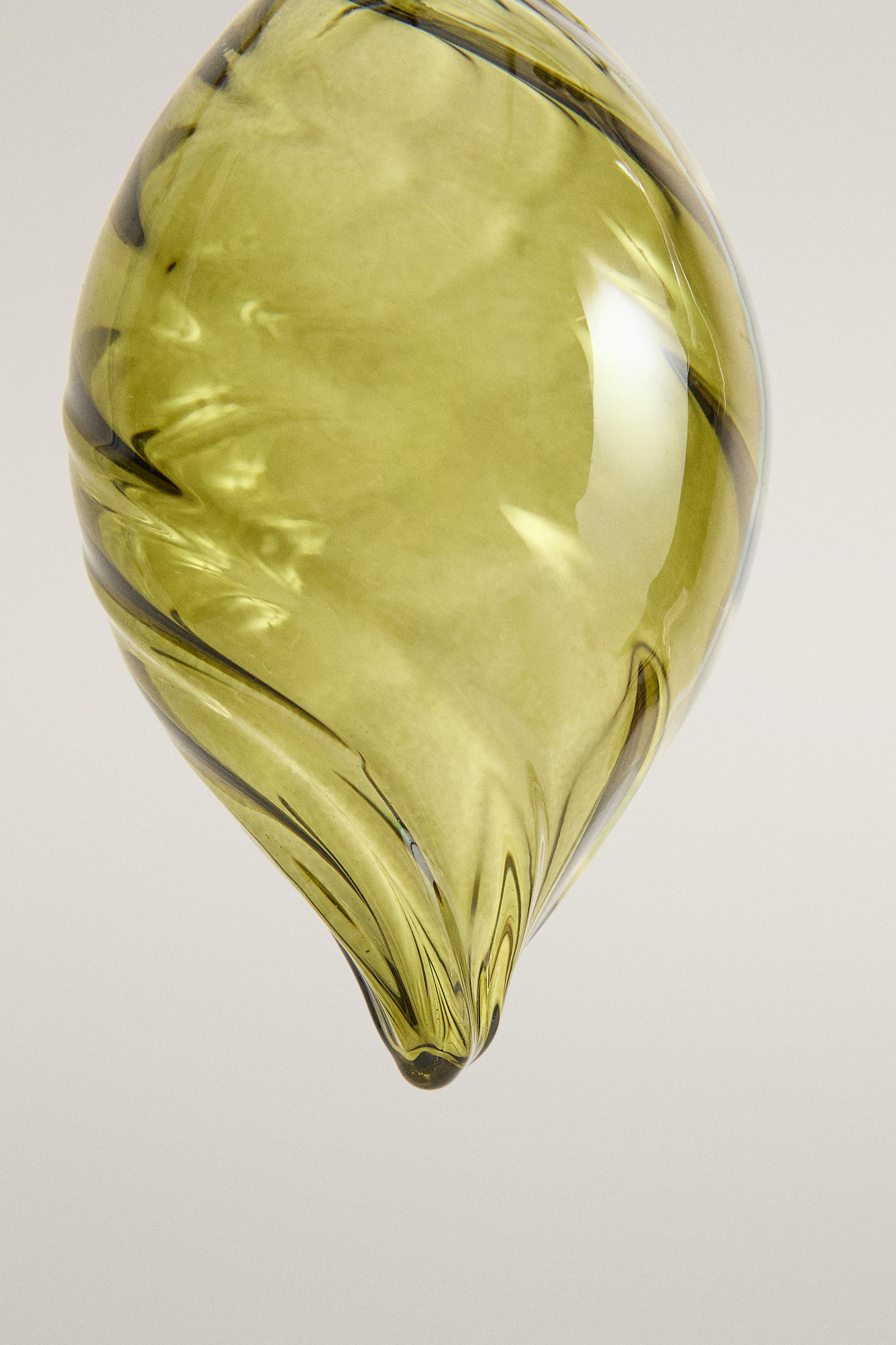 GLASS DROPLET CHRISTMAS TREE DECORATION