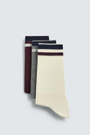 CHAUSSETTES À BANDES LOT DE 3 - divers de Zara - Image 1