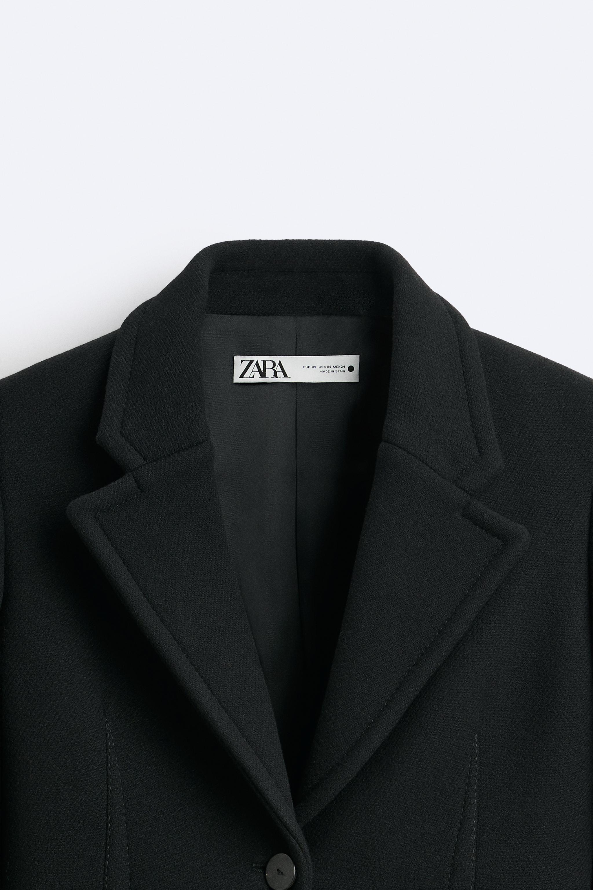 WOOL BLEND COAT X STUDIO NICHOLSON - Black | ZARA United Kingdom