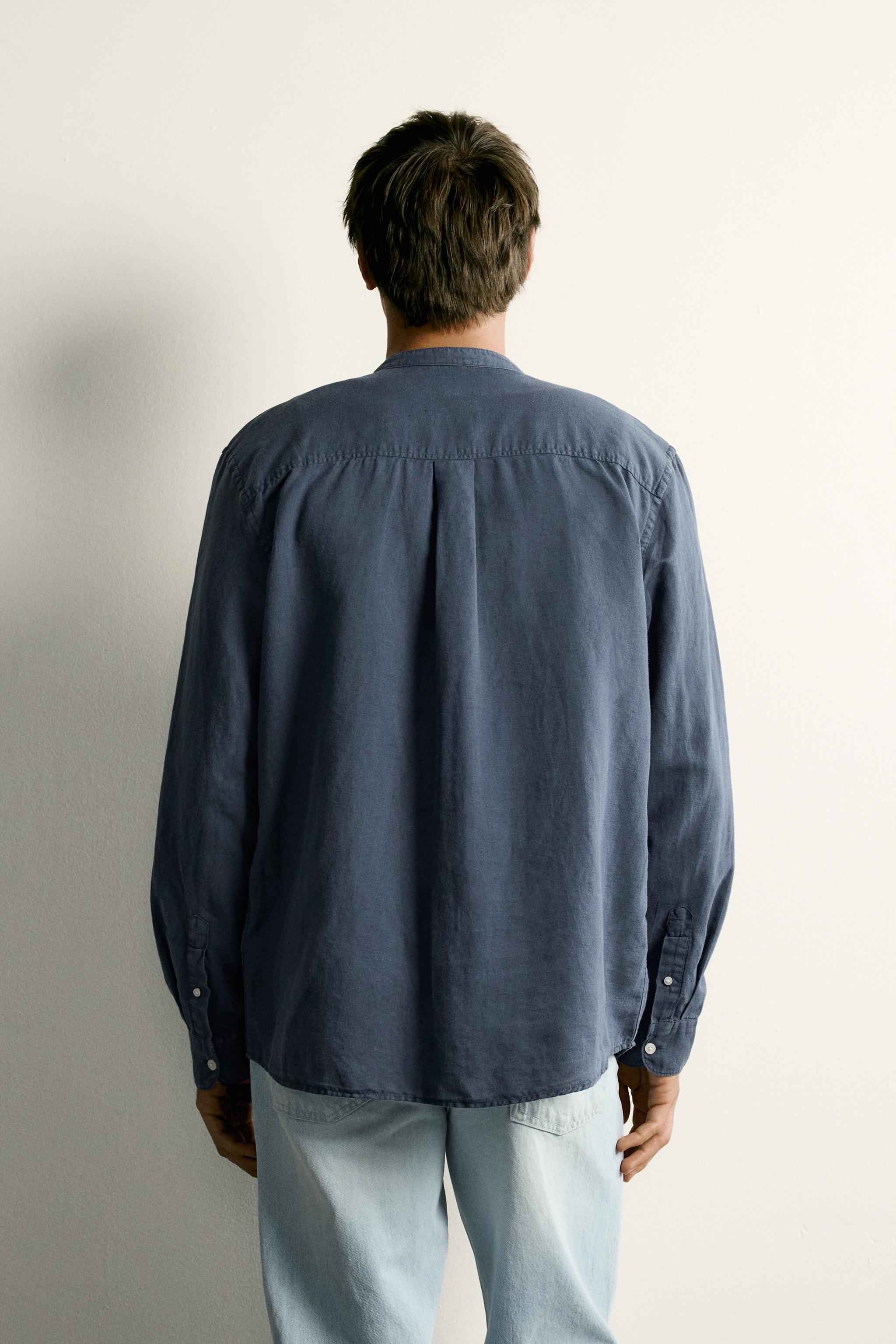 LINEN COTTON RELAXED FIT SHIRT