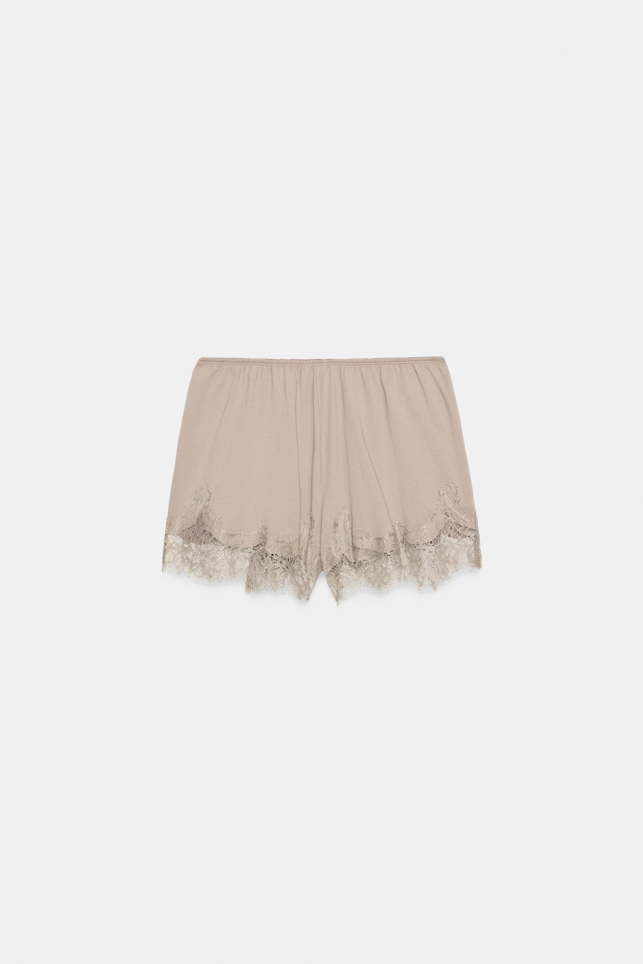 Женские шорты Zara EMBROIDERED SHORTS — фото 7