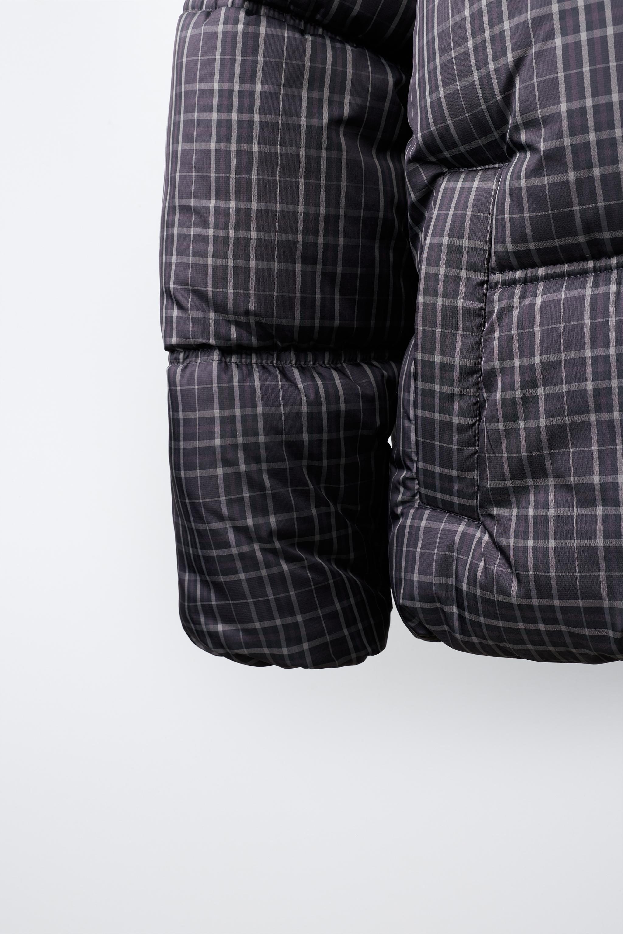 QUILTED CHECK PRINT JACKET