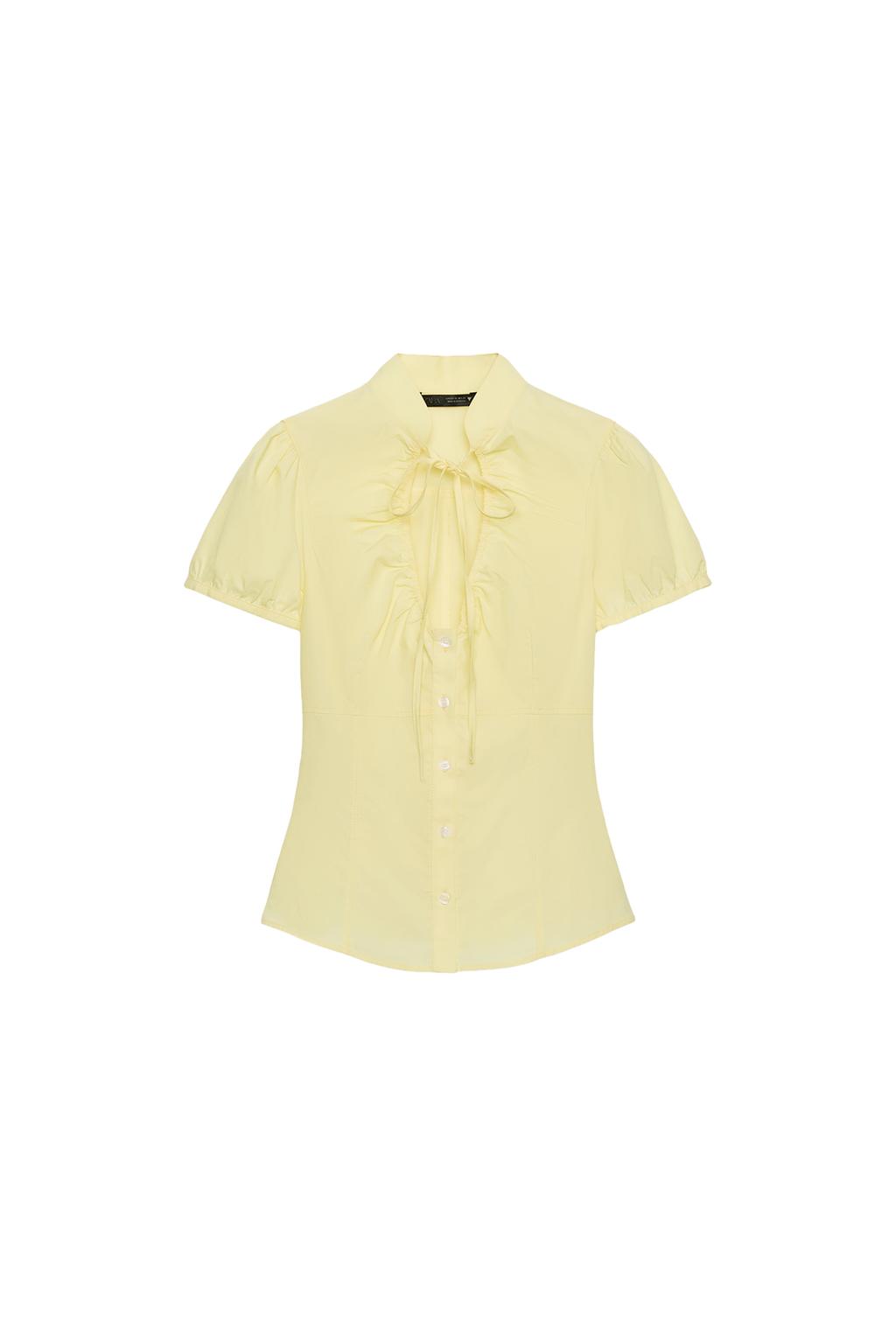 TIED POPLIN TOP - image 3