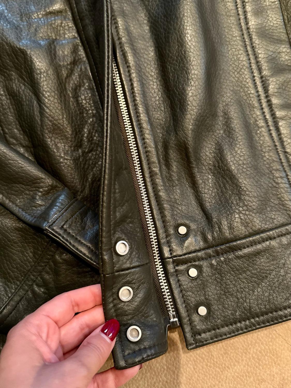 ZW COLLECTION LIMITED EDITION LEATHER BOMBER JACKET - Image 9