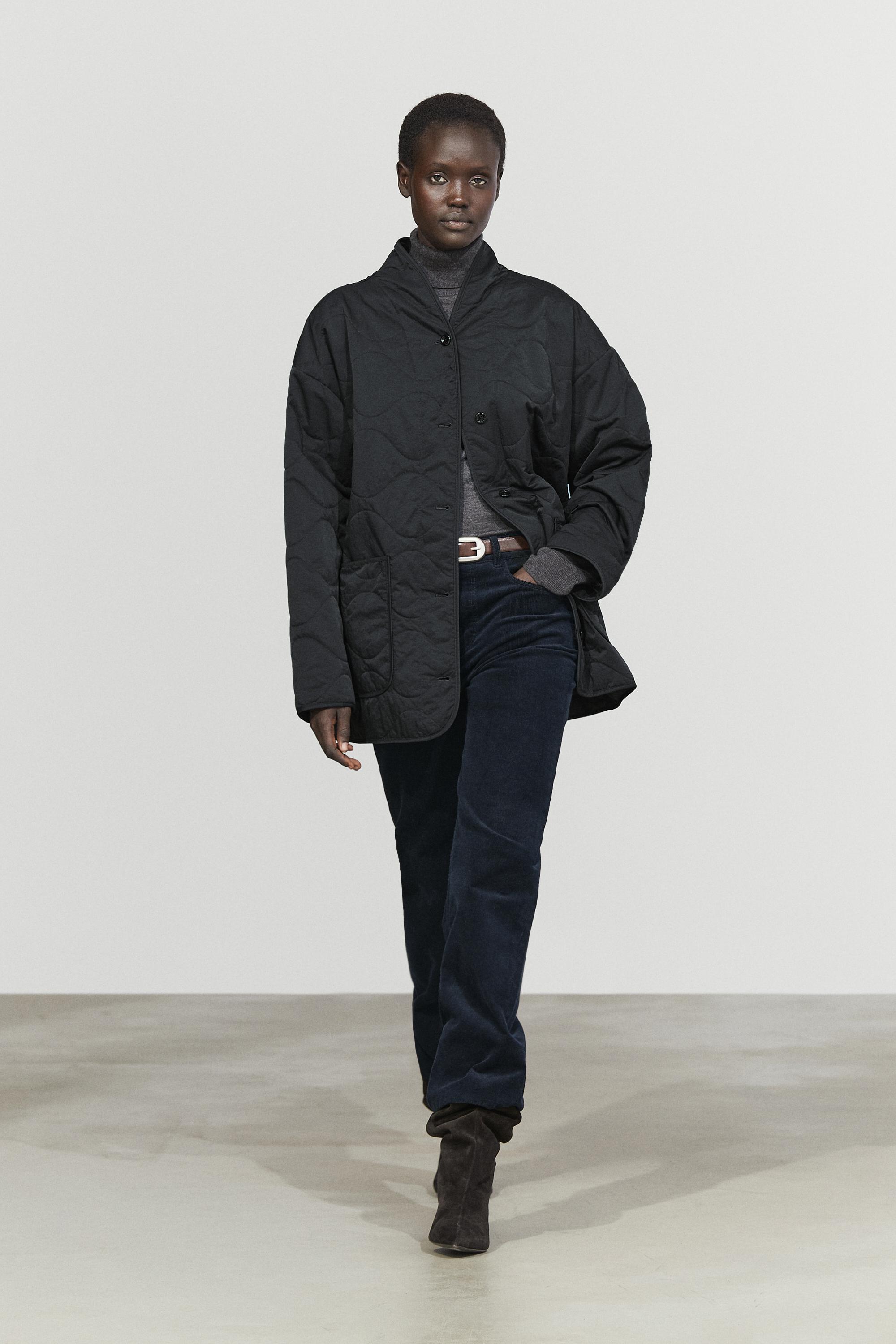 Veste matelassée légère à col montant