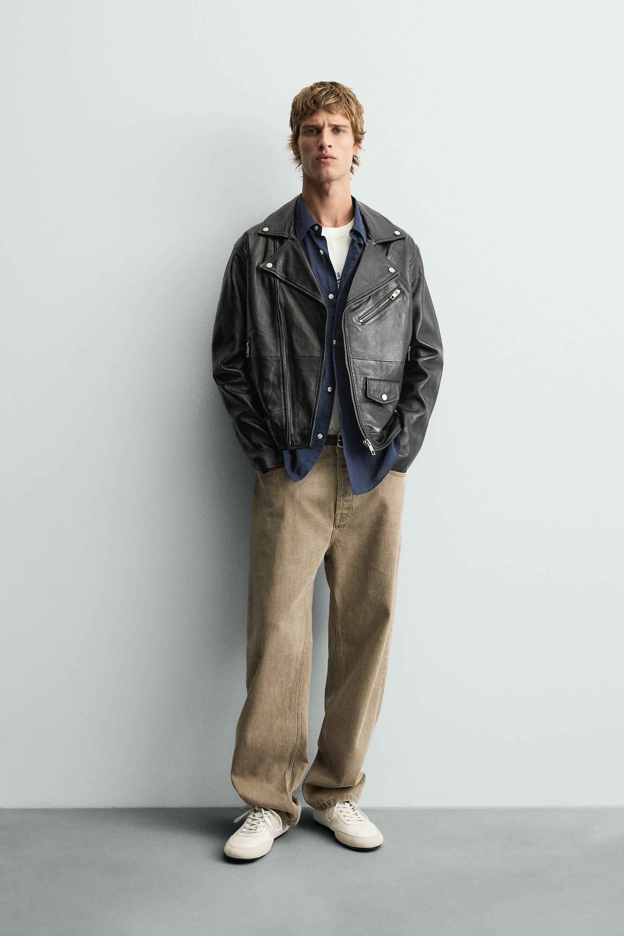 ✳︎極美品✨ZARAザラ 2024 ウールライダースジャケット　アウター ライダースジャケット | メンズ | ZARA 日本