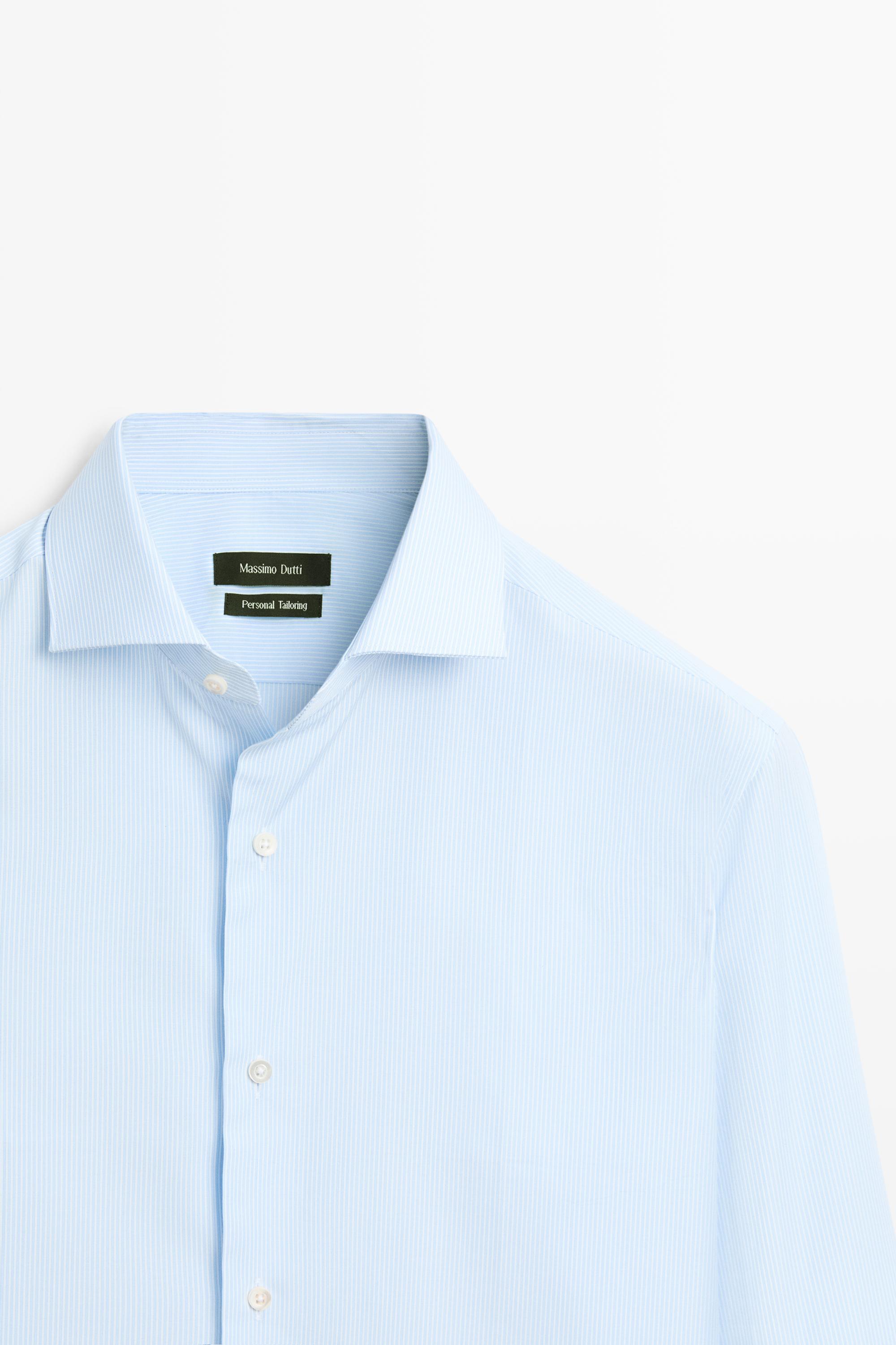 Chemise slim à rayures tailoring