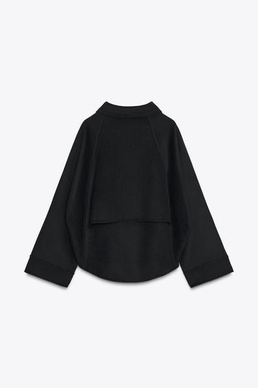 WOOL ZIP JACKET ZW COLLECTION - Black by Zara