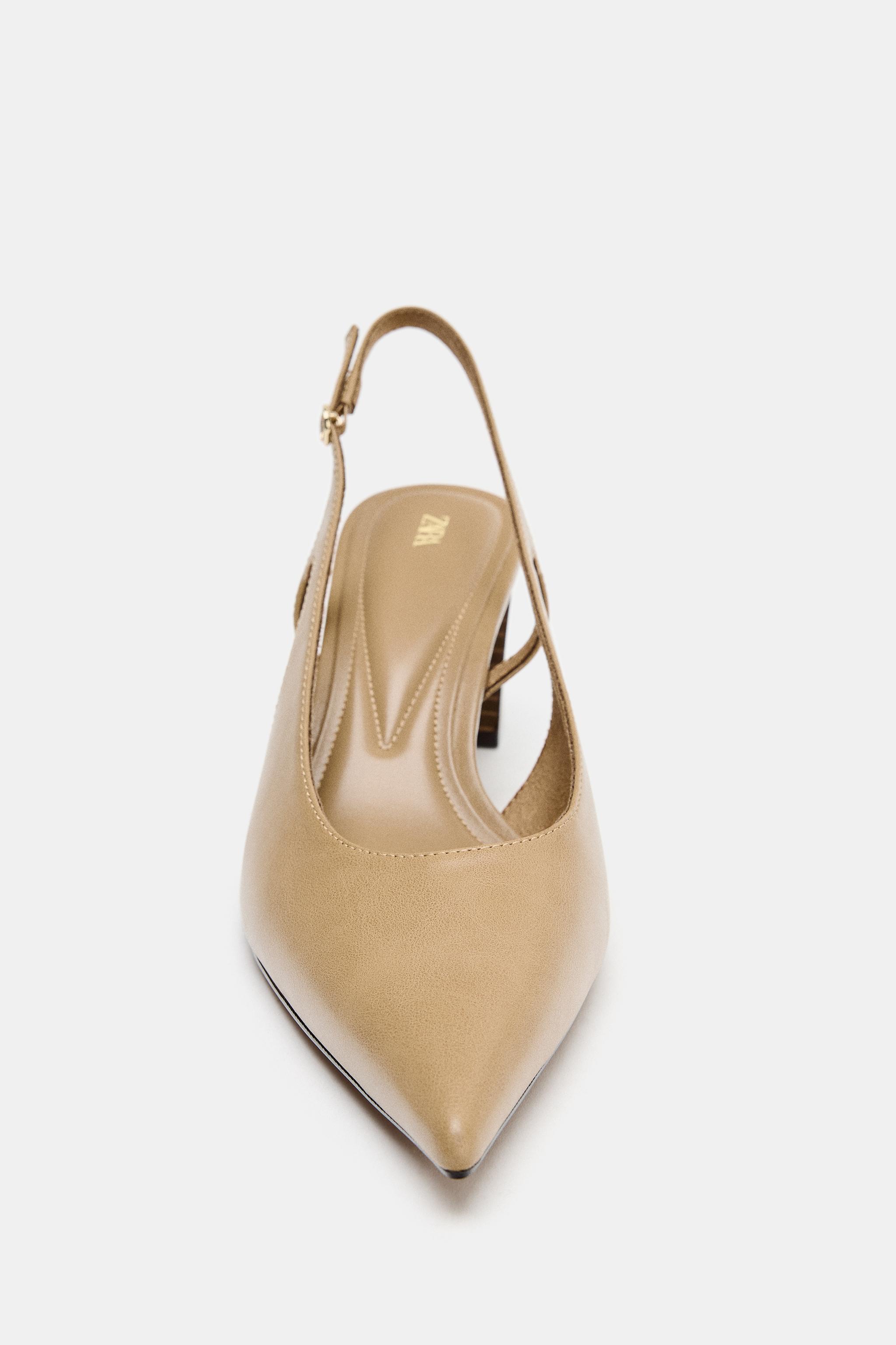 Женские туфли Zara SLINGBACK HEELS — фото 4