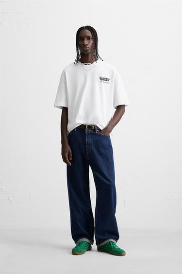 レリーフプリント入りＴシャツホワイト0Zaraのレリーフプリント入りＴシャツ - ホワイト - 画像 0