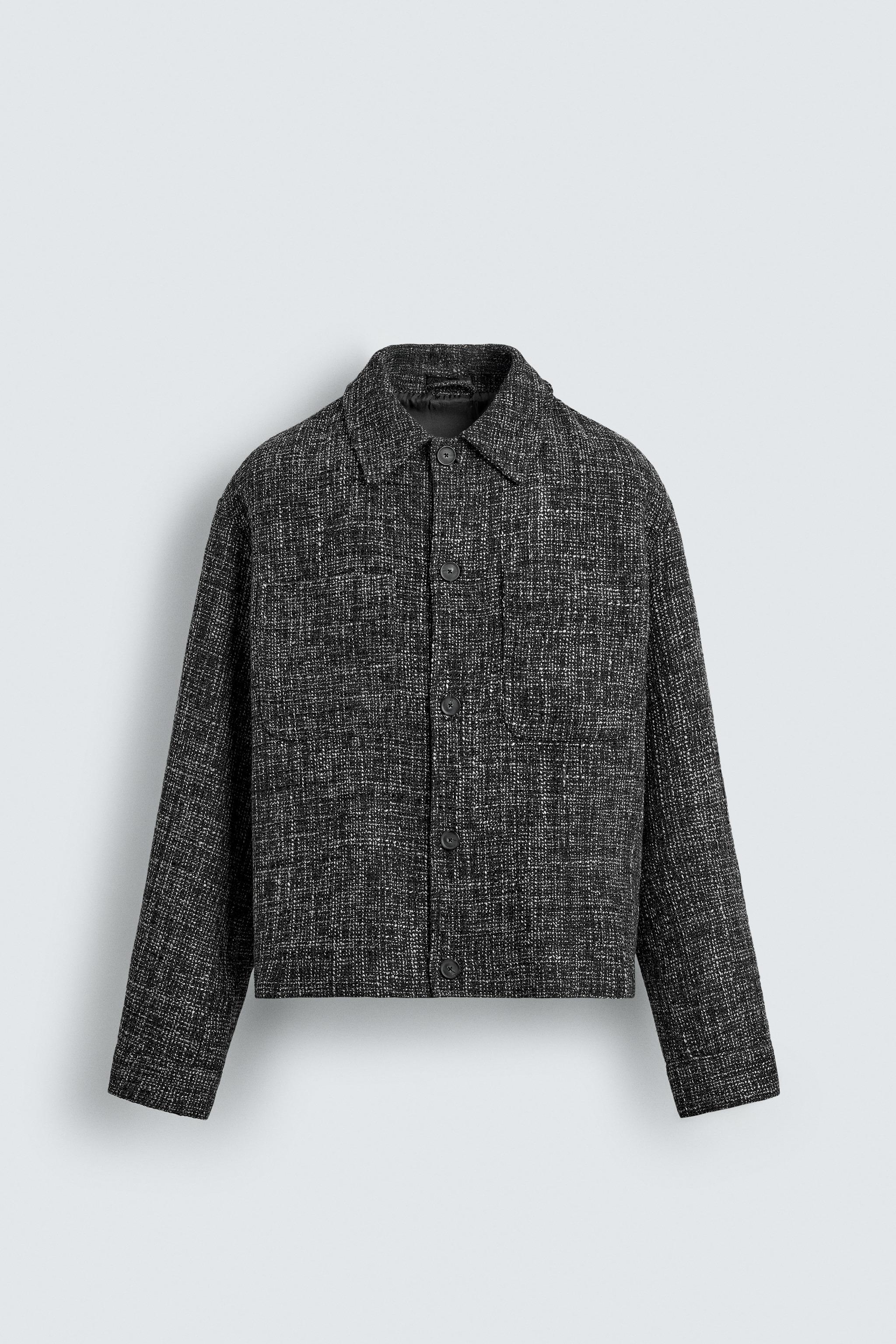 TEXTURED POCKET OVERSHIRT