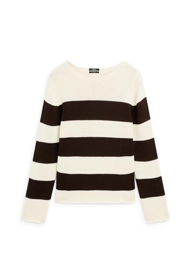 Jersey punto rayas 100% algodón - Crudo de Zara