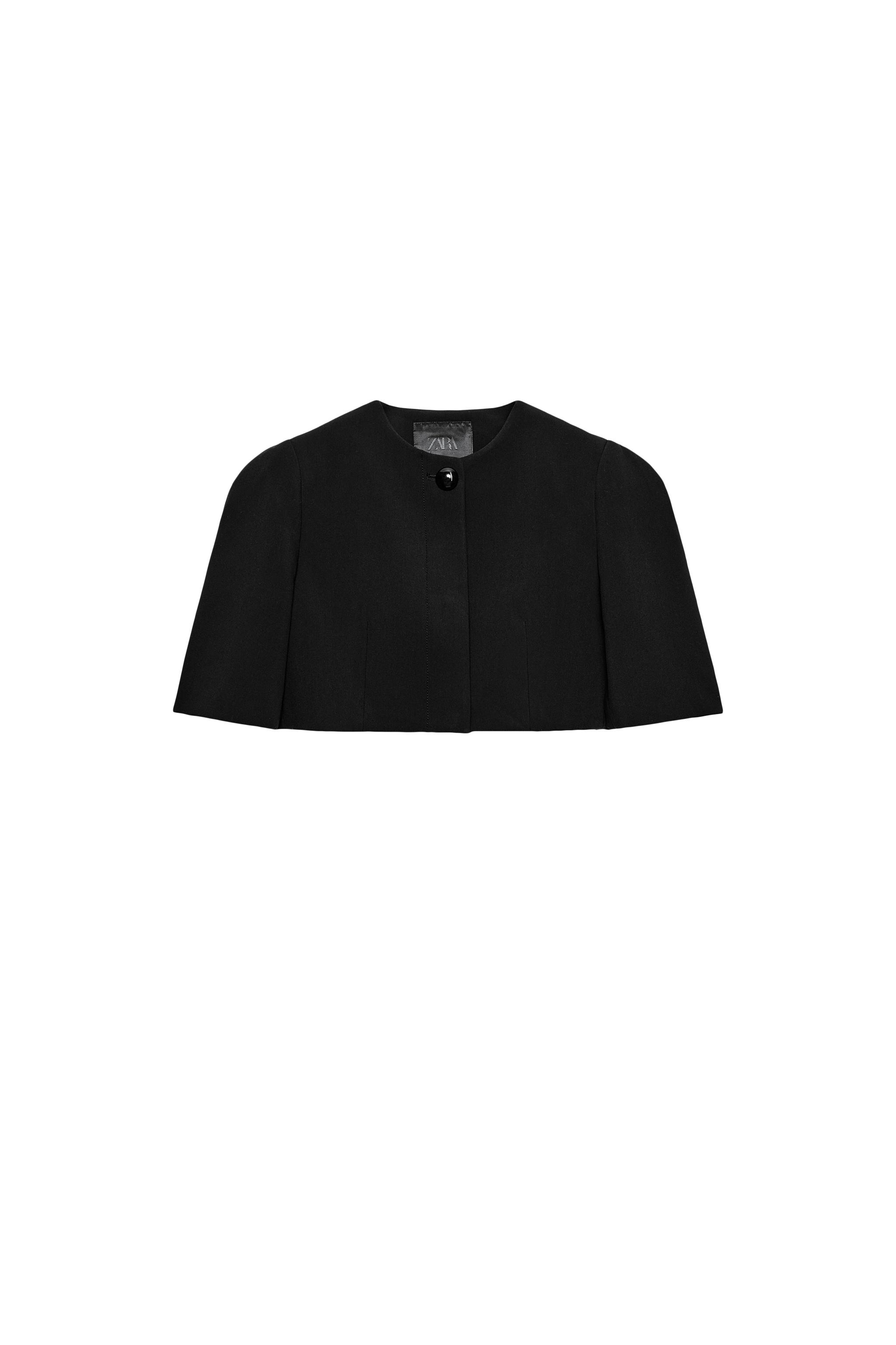 ZW COLLECTION CROPPED BLAZER - Black | ZARA United States