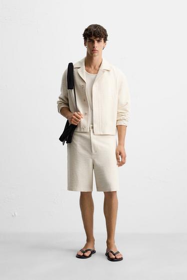CAMICIA STRUTTURATA - Beige di Zara - Immagine 0