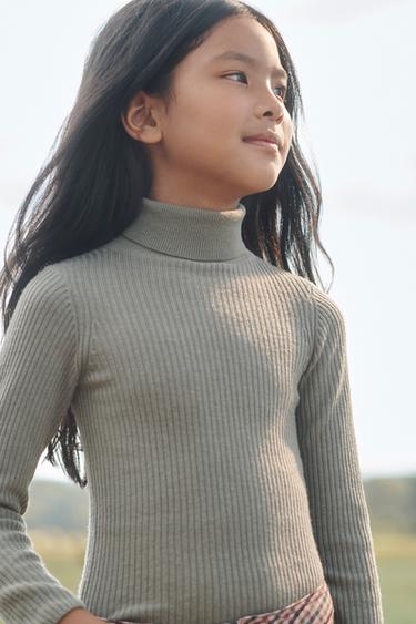 100% WOOL TURTLENECK JUMPER LIMITED EDITION - Light khaki by Zara - Image 1