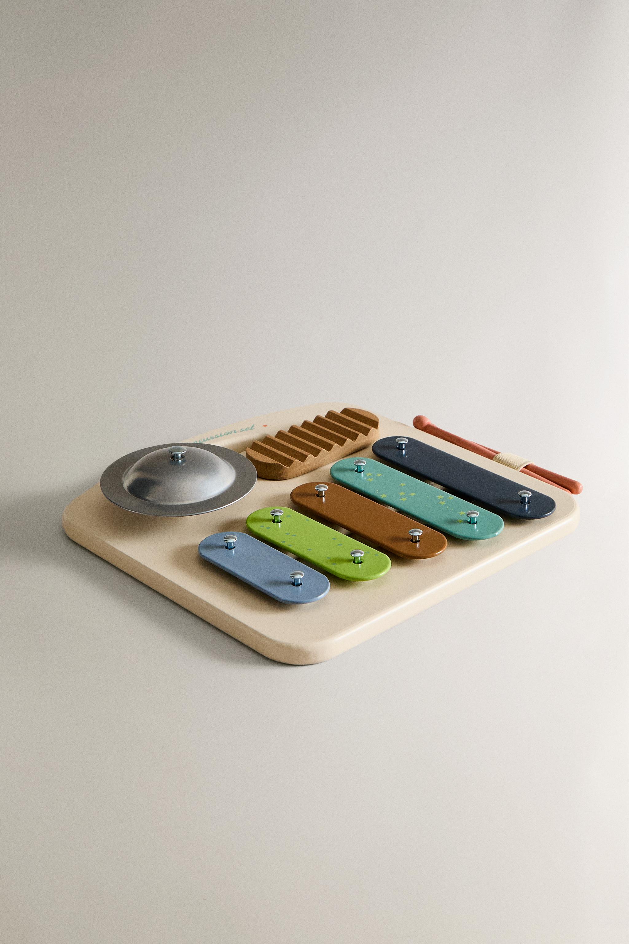 KIDS' TOY XYLOPHONE INSTRUMENT — Ecru