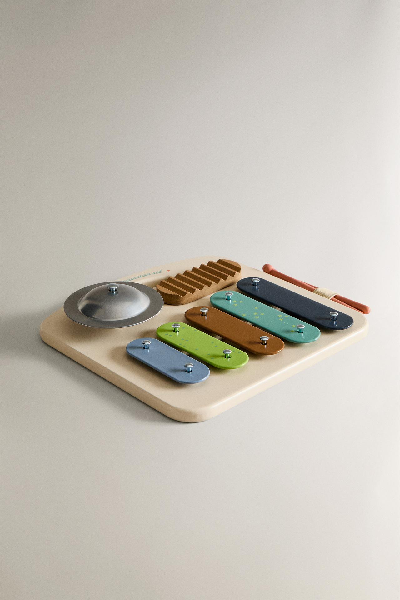 KIDS' TOY XYLOPHONE INSTRUMENT — Ecru