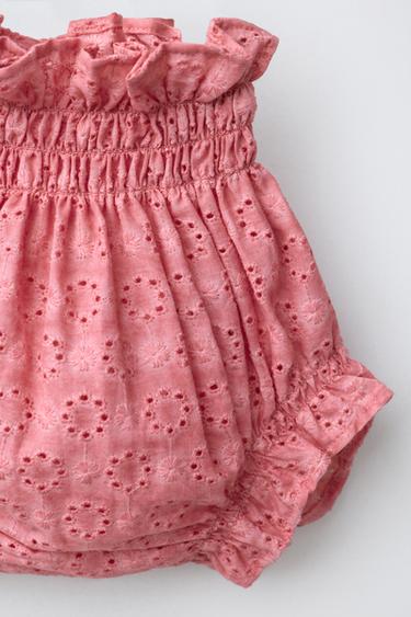 CULOTTE BRODERIE SUISSE - Fuchsia de Zara - Image 2