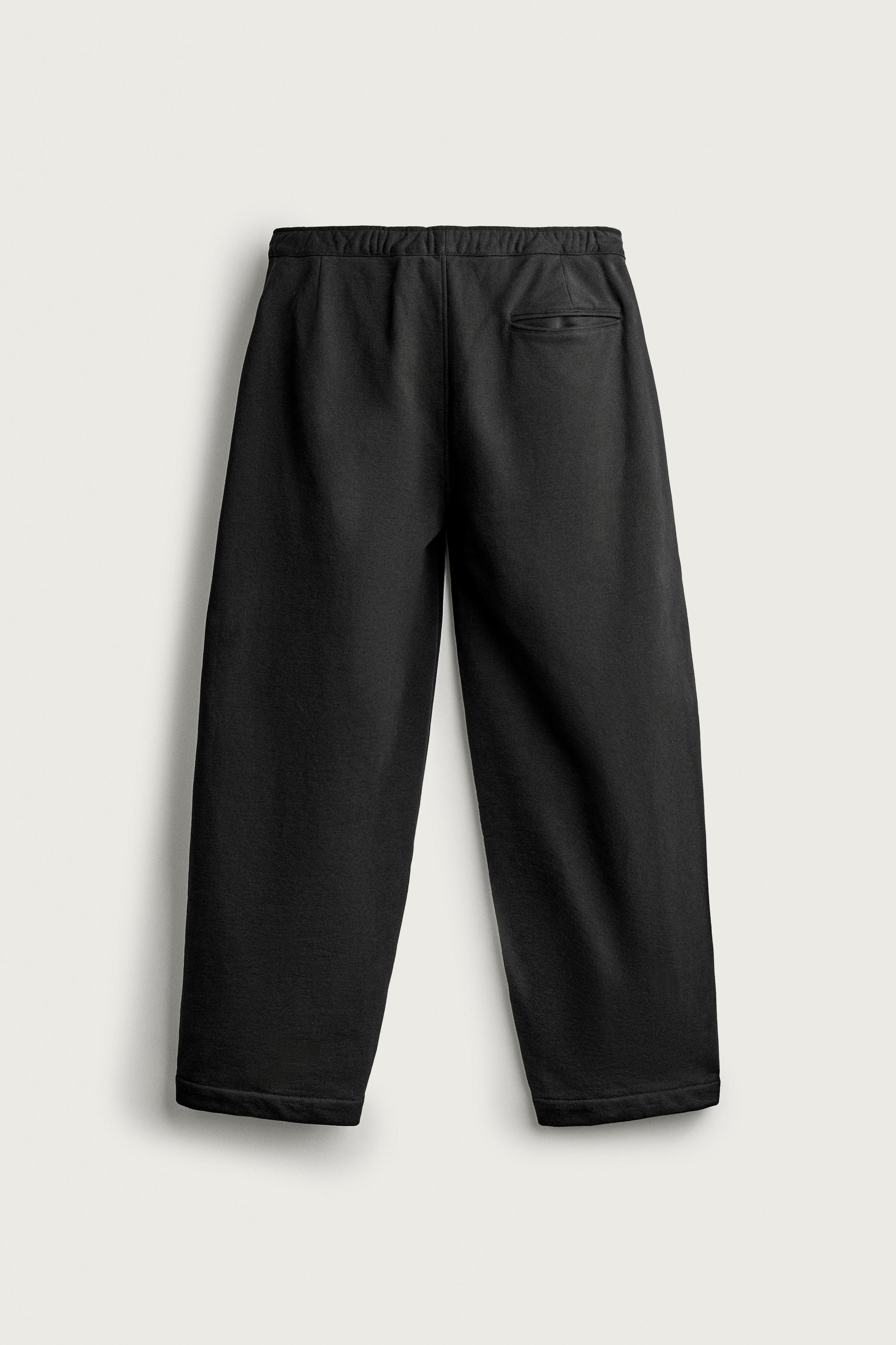 Zara Yan Pilili Jogger Pantolon görsel 6