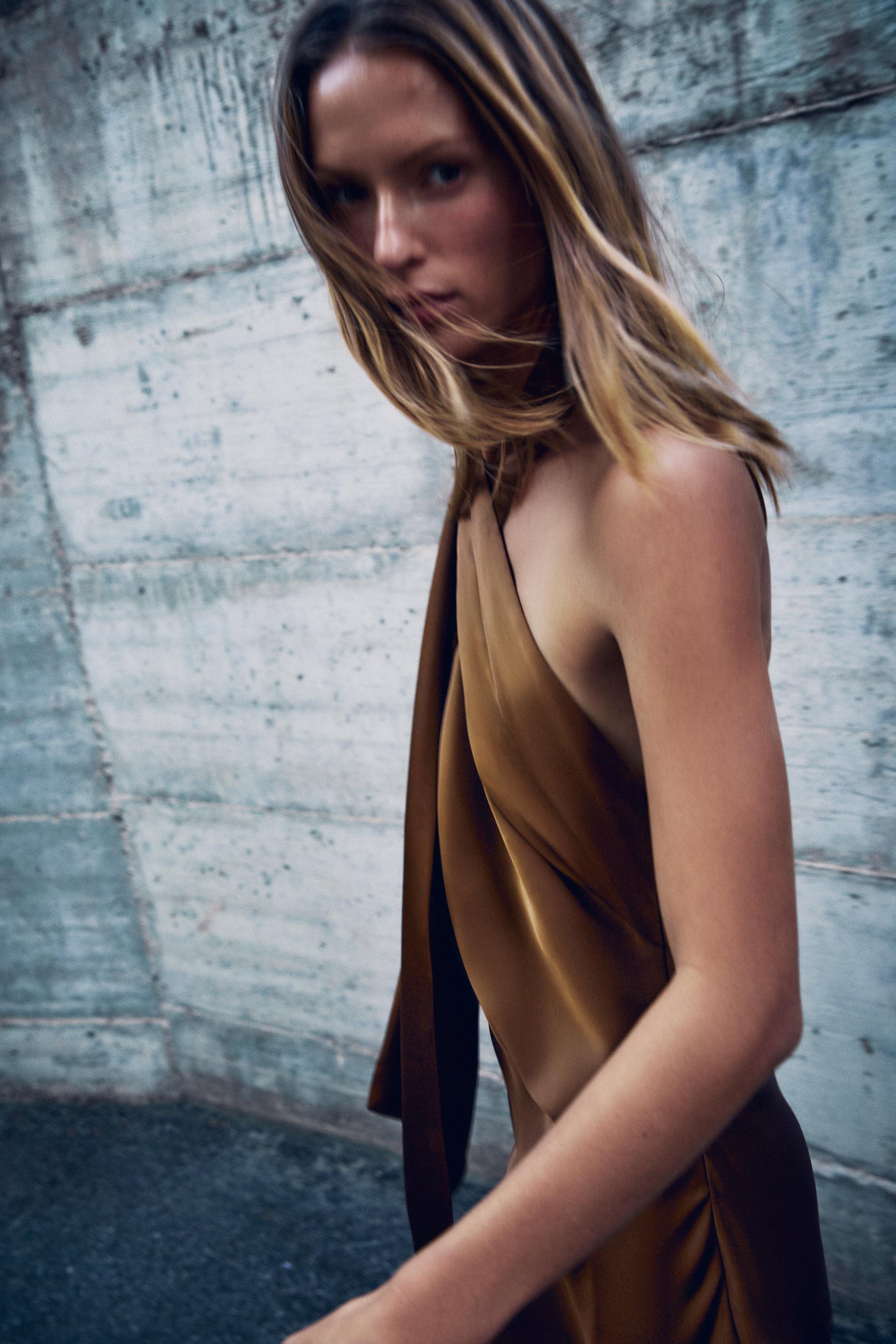 ROBE MIDI SATINÉE