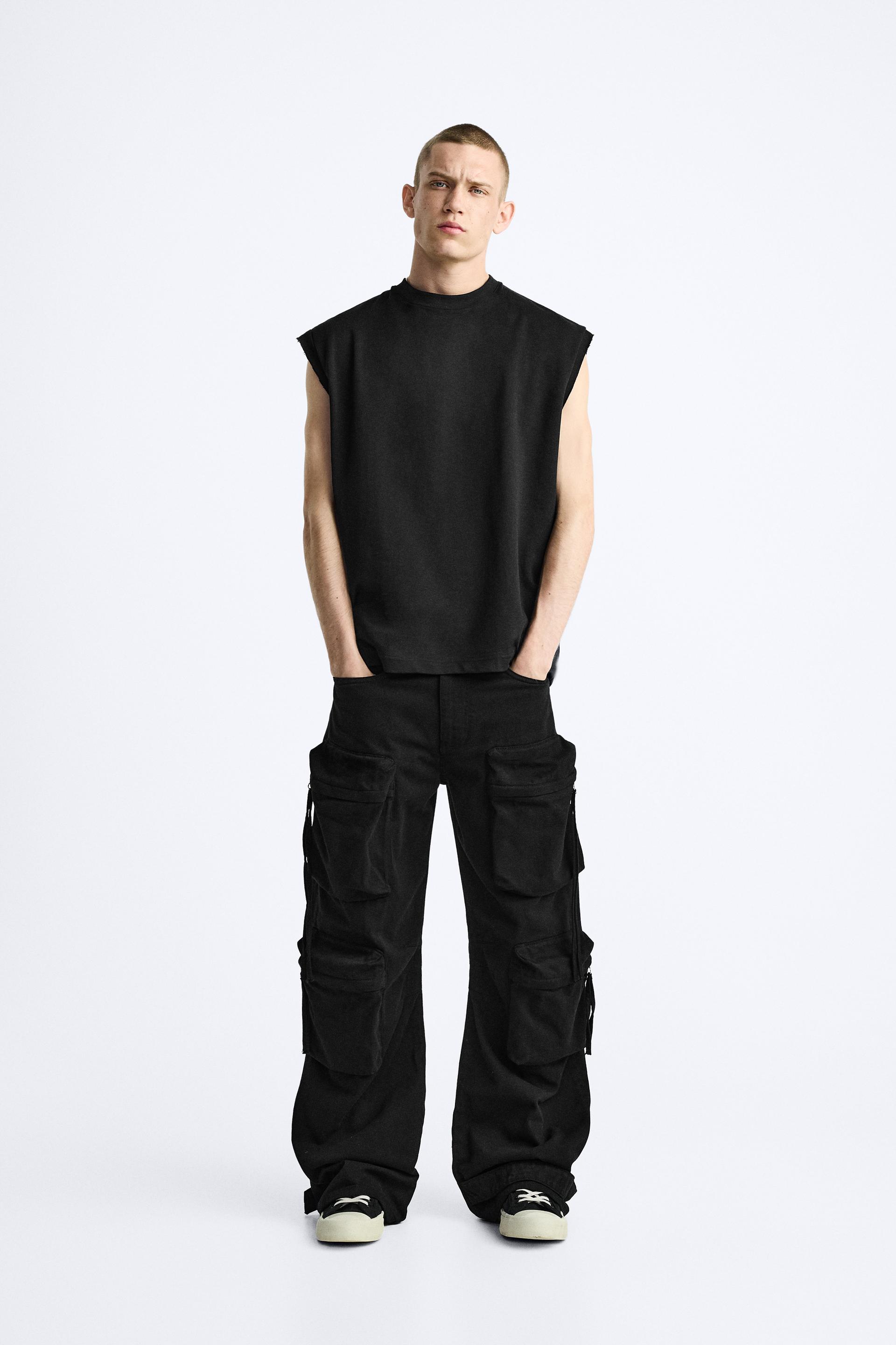 JEANS MET UTILITY ZAKKEN Zwart ZARA Nederland Netherlands jeans-met-utility-zakken-zwart-zara-nederland-netherlands