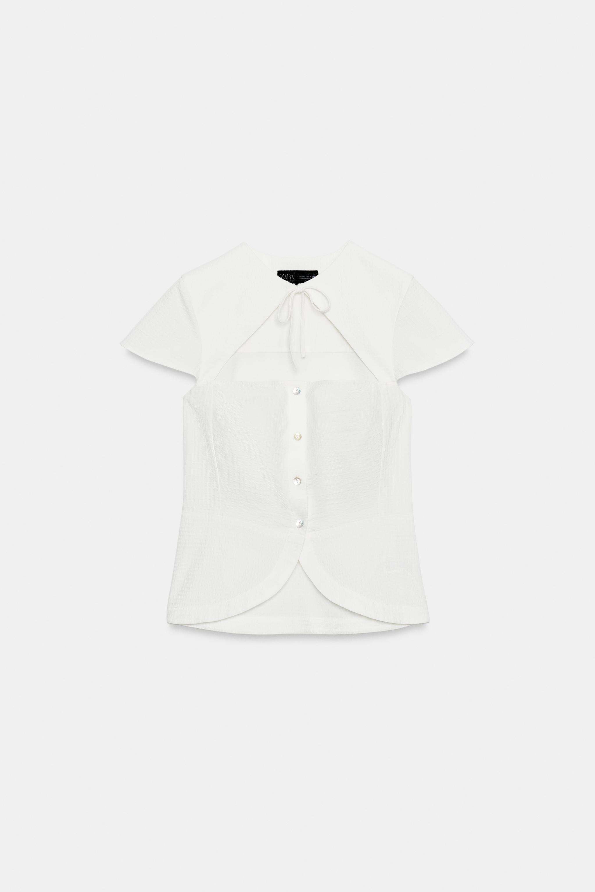 BOW CUT-OUT TOP