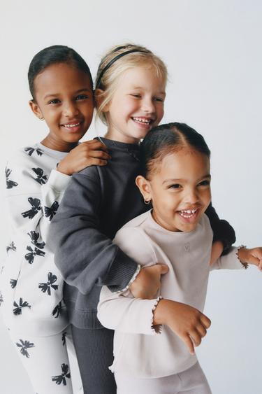 SUDADERA DETALLE WAFFLE - Antracita oscuro de Zara