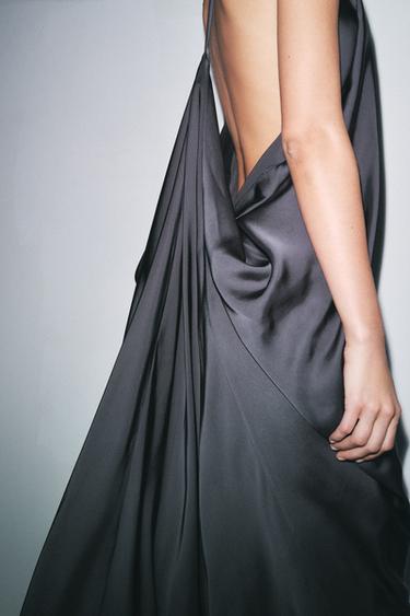ZW COLLECTION SATIN DRESS - Petrol blue de Zara - Image 2