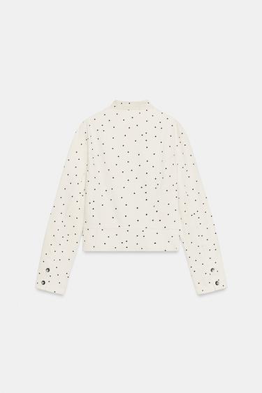 VESTE CINTREE À POIS - unique de Zara - Image 7