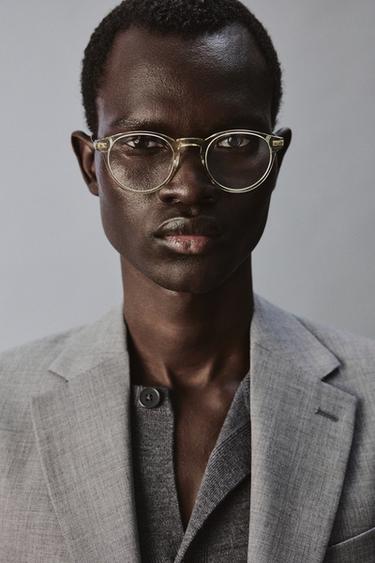 VESTE DE COSTUME SLIM STRUCTURÉE - Gris de Zara - Image 5