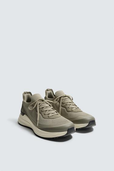 SPORTS TRAINERS - Taupe Grey by Zara