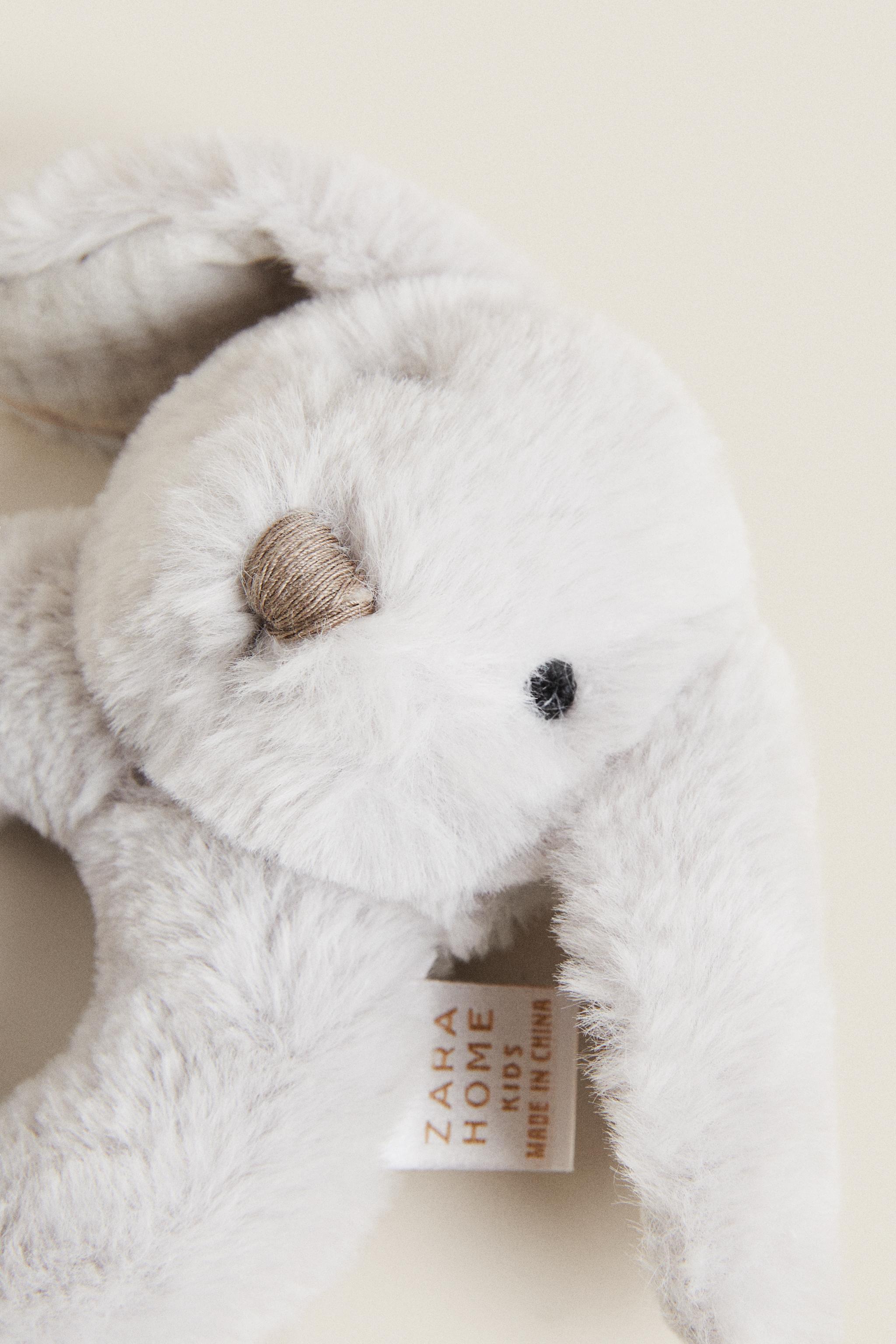Детские мягкие игрушки Zara RABBIT BABY RATTLE PLUSH TOY — фото 3