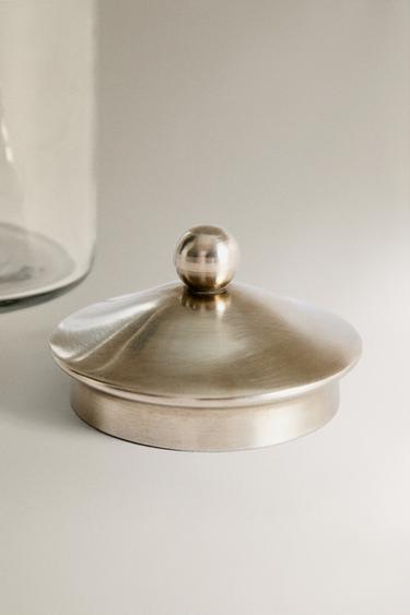 BATHROOM JAR WITH METAL LID - Silver by Zara - Image 4