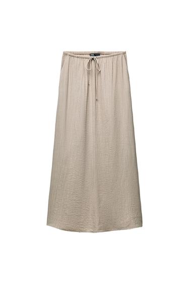 LONG TEXTURED SKIRT