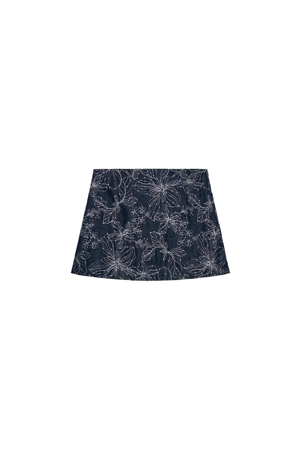 EMBROIDERED SEQUIN SKORT - image 3