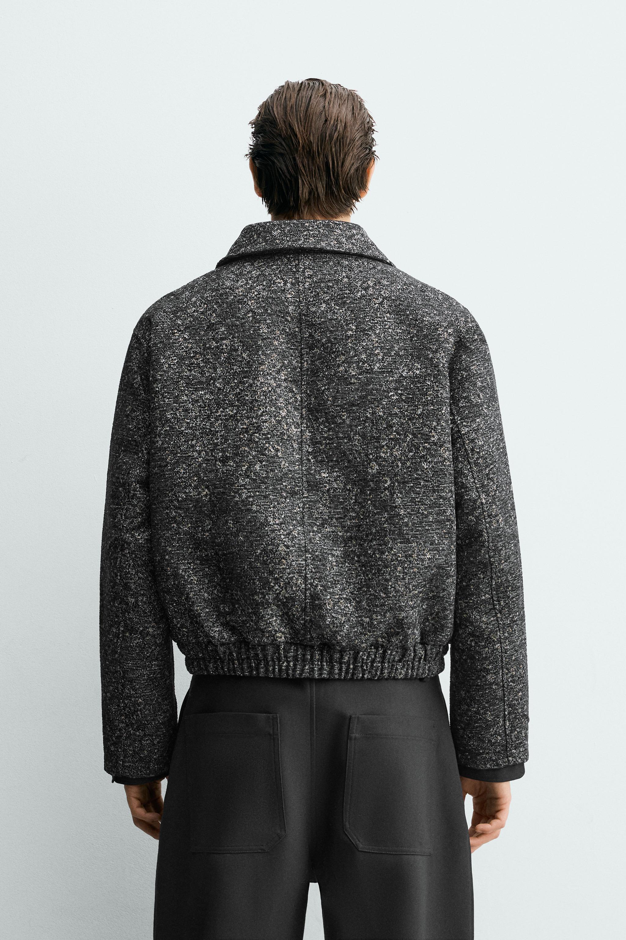 TEXTURED JACQUARD JACKET
