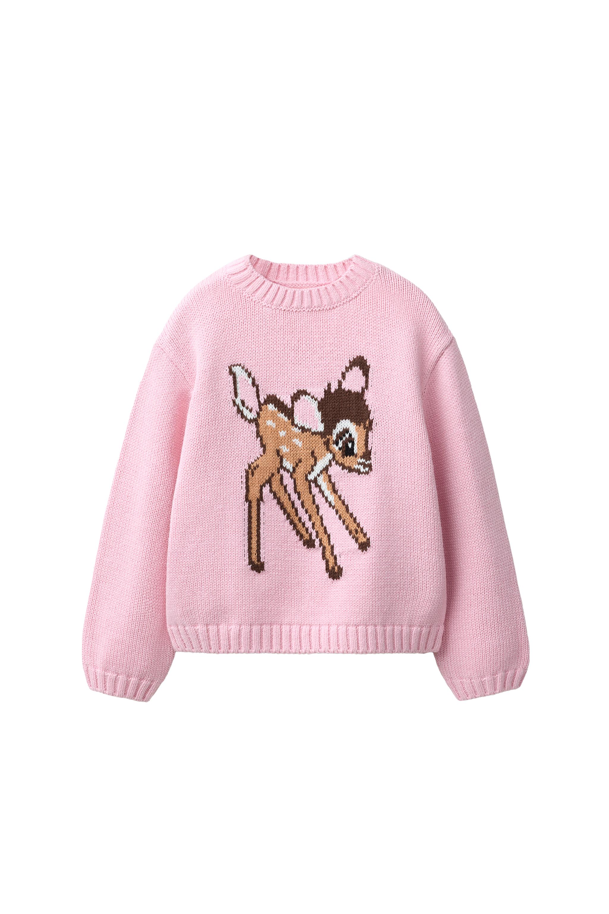 バンビ © ディズニー ニットセーター - ピンク | ZARA Japan / 日本