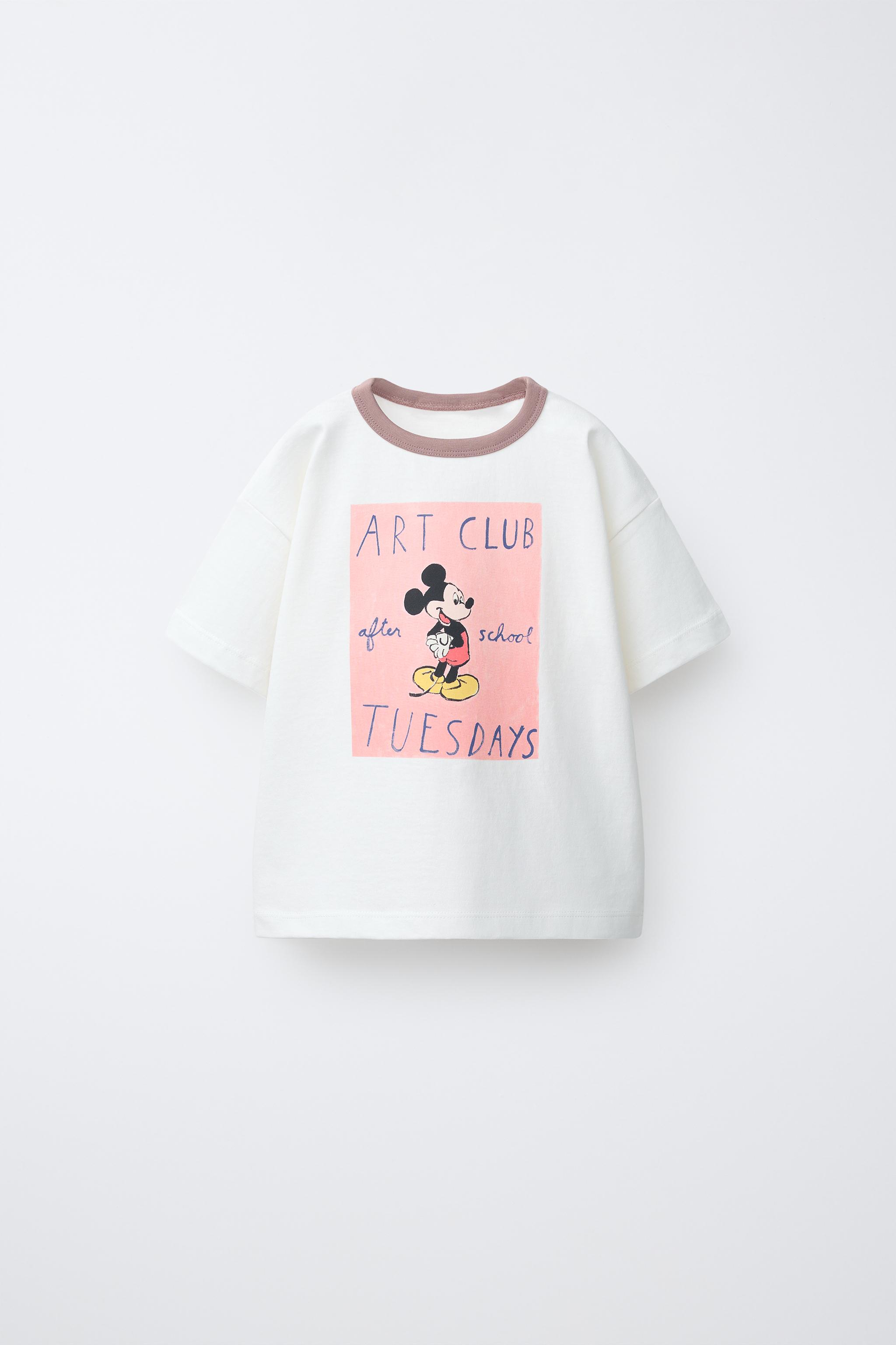 ●新品タグ付● ZARA ミッキー　トップス ZARA - 新品☆ZARA ザラ ディズニー ミッキー ラウンドネックトップス
