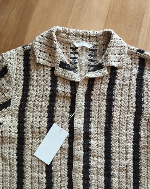 TEXTURED CROCHET SHIRT - Image 3