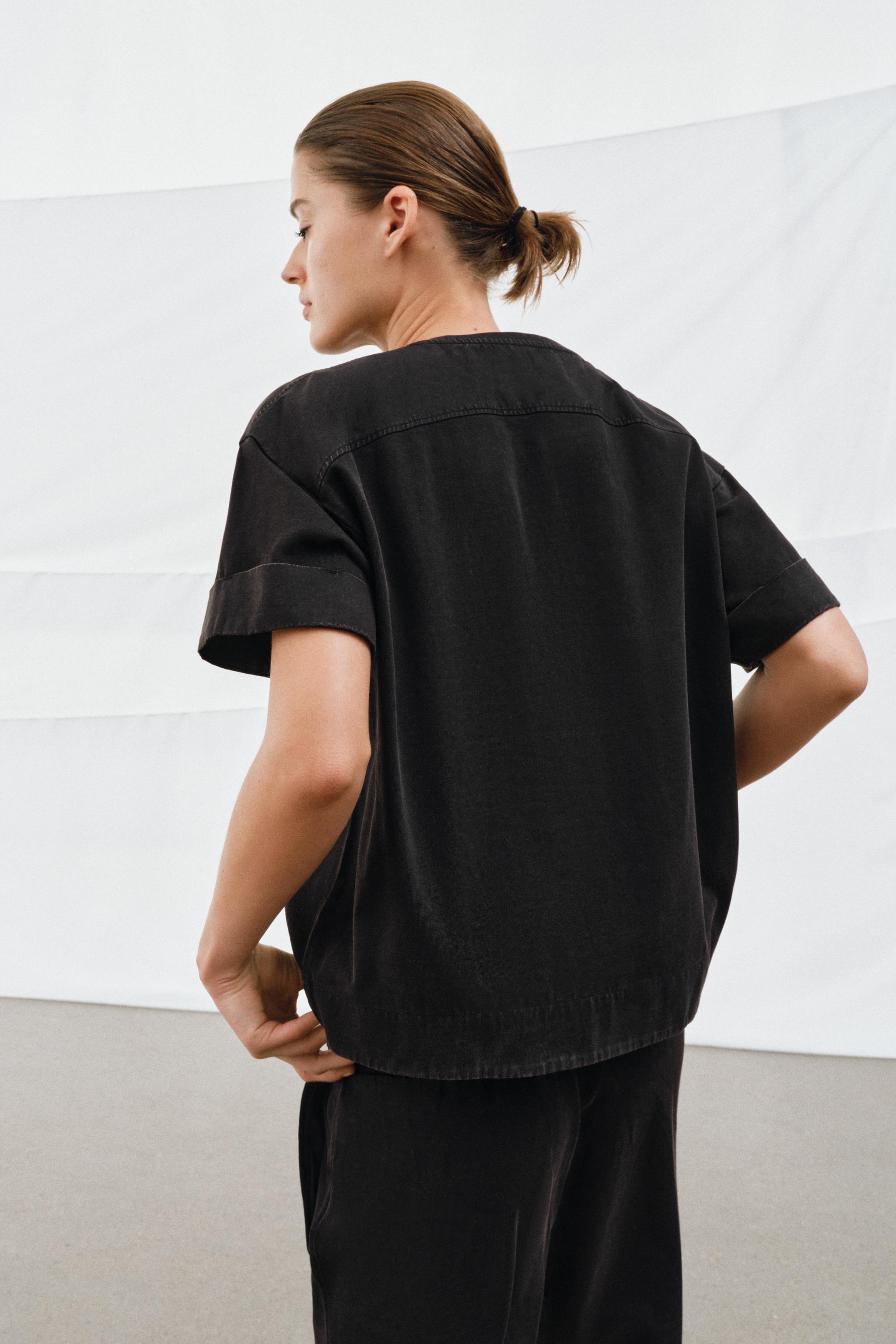HEAVY COTTON KISA KOLLU T-SHIRT - Görsel 3