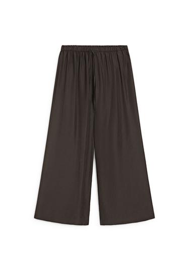 Pantalon fluide détail taille - STUDIO - Kaki foncé de Zara