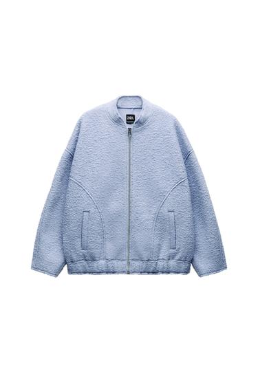 OVERSIZED BOUCLE BOMBER