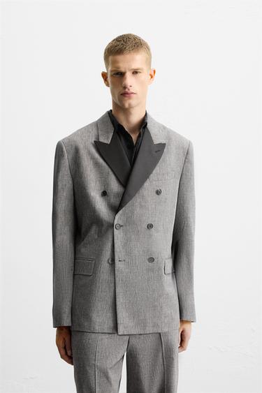 BLAZER COSTUME STRUCTURÉ ÉDITION LIMITÉE - Gris de Zara