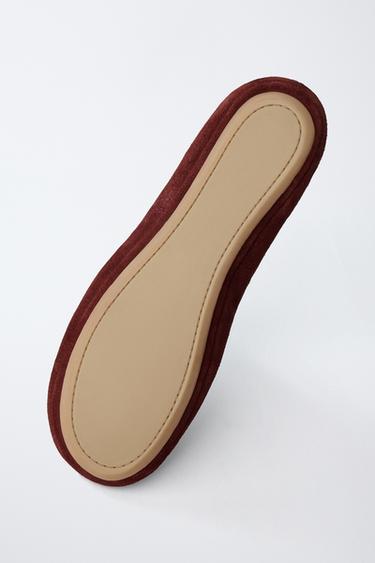 BABOUCHES EN CUIR ÉDITION LIMITÉE - Bordeaux de Zara - Image 6