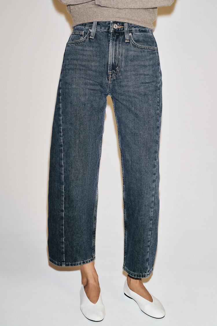 Jeans de tiro medio y corte relajado hasta el tobillo ZW Collection 2