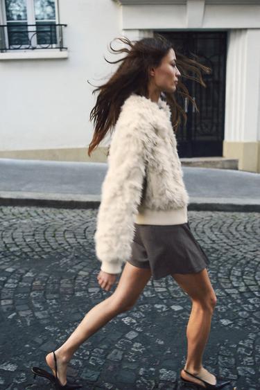 PLEATED SKORT WITH BELT - Brown by Zara